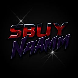 The words 'SBUY' and 'NaMm' presented in fierce, aggressive lettering that combines bold and sharp edges, evoking a sense of intensity and power