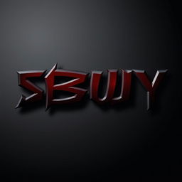 The word 'SBUY' showcased in fierce, aggressive lettering that embodies strength and intensity