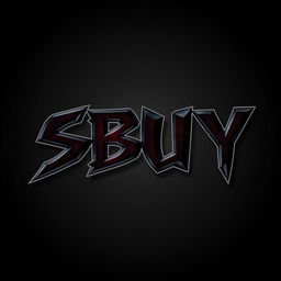 The word 'SBUY' showcased in fierce, aggressive lettering that embodies strength and intensity