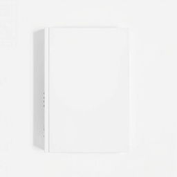 A minimalistic and powerful book cover design featuring a stark, blank white background