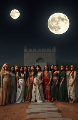 A small but imposing wall, only a few feet tall, stretches across the horizon, exuding ancient power