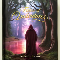 A captivating book cover featuring a mystical forest with towering ancient trees and gentle sunlight filtering through the leaves