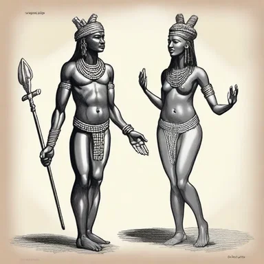 According to Chadian mythology, the first humans were created by the god Kasis and the goddess Maïna.