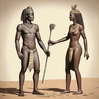 According to Chadian mythology, the first humans were created by the god Kasis and the goddess Maïna.