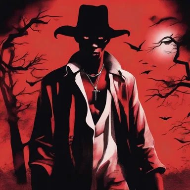 In the horror novel, the protagonist encounters a Chadian vampire with supernatural powers.