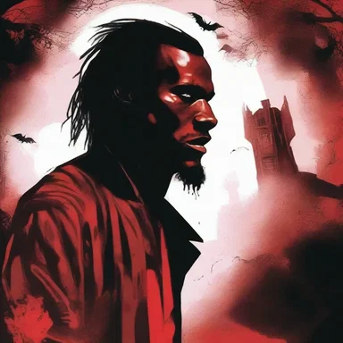In the horror novel, the protagonist encounters a Chadian vampire with supernatural powers.