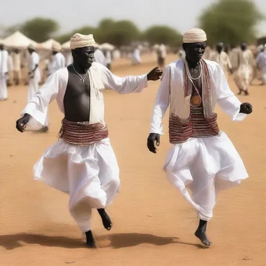 The Chadian people celebrate their religious festivals with traditional dances and music.