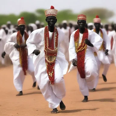 The Chadian people celebrate their religious festivals with traditional dances and music.