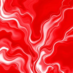 A stunning abstract artwork featuring bold red and white colors, creating an energetic and dynamic composition