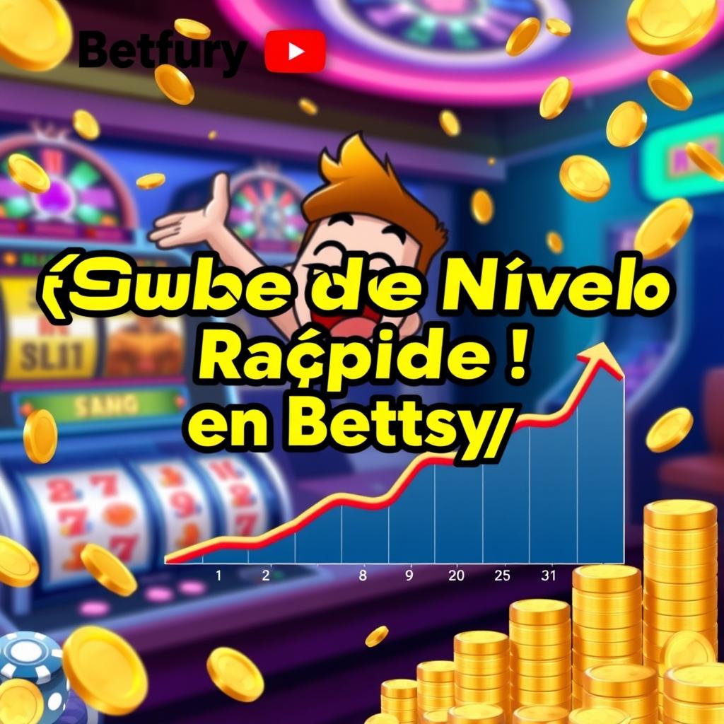 A vibrant and engaging YouTube thumbnail related to Betfury, showcasing a dynamic gaming atmosphere