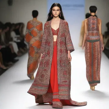 The fashion designer showcased a collection inspired by the chaldean culture, featuring intricate patterns and rich colors.