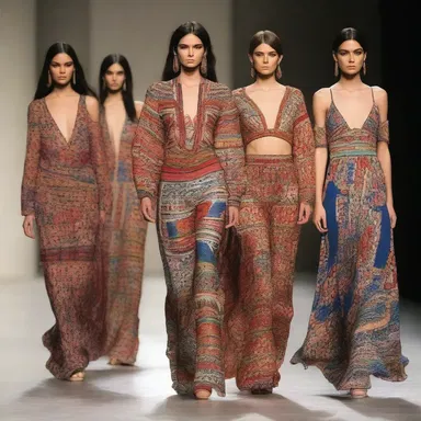 The fashion designer showcased a collection inspired by the chaldean culture, featuring intricate patterns and rich colors.
