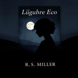 A minimalist book cover featuring the silhouette of an enigmatic female figure with her face partially obscured by shadows, suggesting mystery and yearning