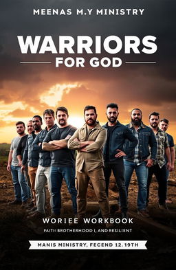 A men's ministry workbook cover titled 'Warriors for God'