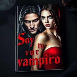 A captivating book cover design titled 'Soy tu vampiro'