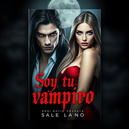 A captivating book cover design titled 'Soy tu vampiro'