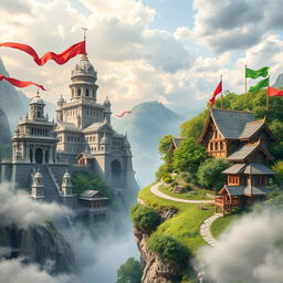 A stunning A4 cover image depicting the border between two distinct realms