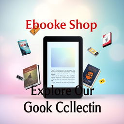 A vibrant and inviting eBook shop banner featuring a modern, sleek design