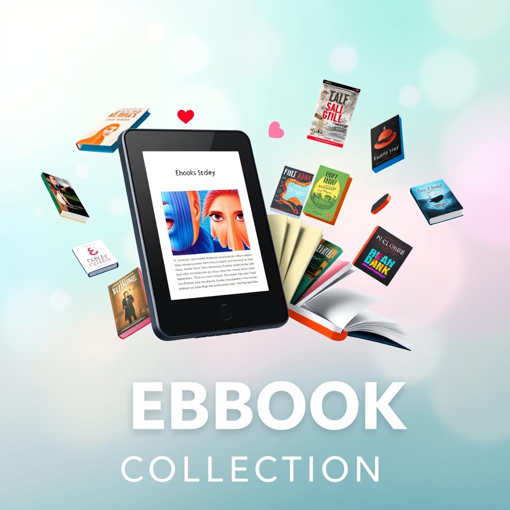 A vibrant and inviting eBook shop banner featuring a modern, sleek design