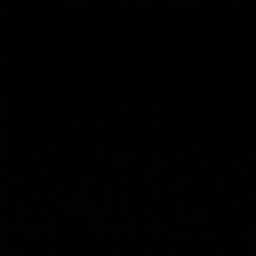 A photo of the main subject placed prominently on the right-hand side of a completely black background