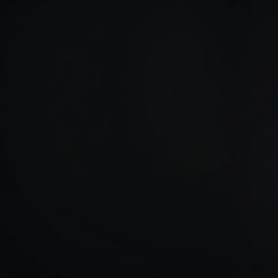 A photo of the main subject placed prominently on the right-hand side of a completely black background