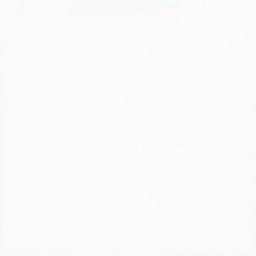 A minimalist design featuring a clean, pure white background