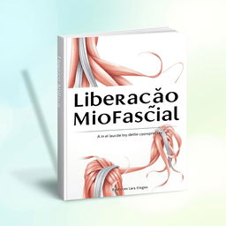 A stylish and professional book cover design for a physiotherapy book titled "Liberação Miofascial"
