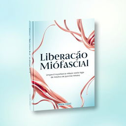 A stylish and professional book cover design for a physiotherapy book titled "Liberação Miofascial"