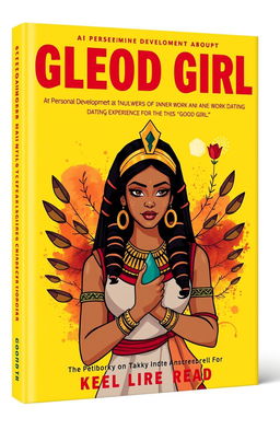 An illustrative book cover and jacket for a personal development book that focuses on inner work and changing dating experiences for the 'Good Girl'