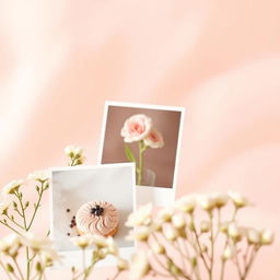 A beautiful and simple sweet background featuring soft pastel colors, gently blended together to create a soothing atmosphere