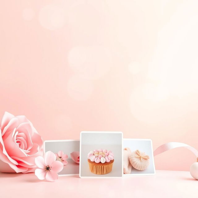 A beautiful and simple sweet background featuring soft pastel colors, gently blended together to create a soothing atmosphere