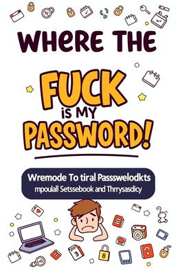A humorous and practical design for a password logbook cover
