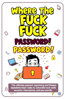 A humorous and practical design for a password logbook cover