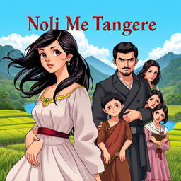 An engaging anime-style book cover for "Noli Me Tangere" by Dr