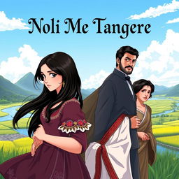 An engaging anime-style book cover for "Noli Me Tangere" by Dr