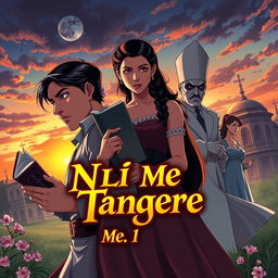 A dynamic anime-style book cover inspired by 'Noli Me Tangere' by Dr