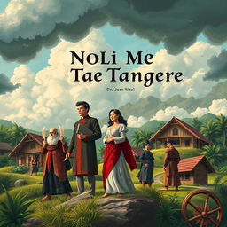 A captivating book cover inspired by 'Noli Me Tangere' by Dr