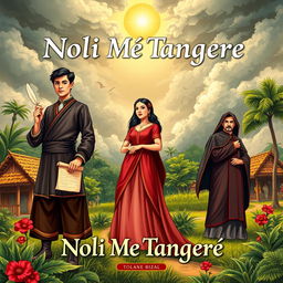 A captivating book cover inspired by 'Noli Me Tangere' by Dr
