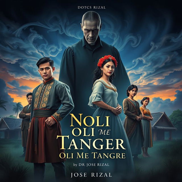 An enchanting book cover design for 'Noli Me Tangere' by Dr