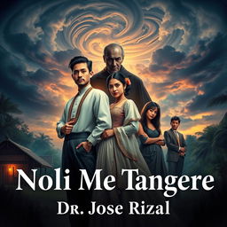 An enchanting book cover design for 'Noli Me Tangere' by Dr
