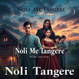 An enchanting book cover design for 'Noli Me Tangere' by Dr