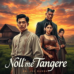 An artistic book cover for 'Noli Me Tangere' by Dr