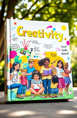 A vibrant and colorful book cover depicting the essence of youthful creativity