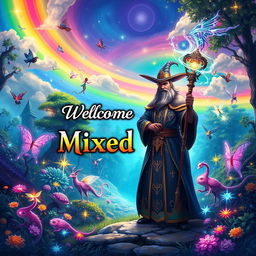 A visually stunning thumbnail showcasing a mystical world of mixed magic