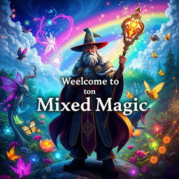 A visually stunning thumbnail showcasing a mystical world of mixed magic
