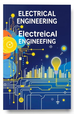 A detailed and visually engaging cover design for an electrical engineering textbook