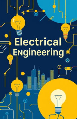 A detailed and visually engaging cover design for an electrical engineering textbook