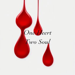 A minimalist romantic book cover design featuring a pristine white background with bold red drops of blood cascading down, creating a striking visual impact