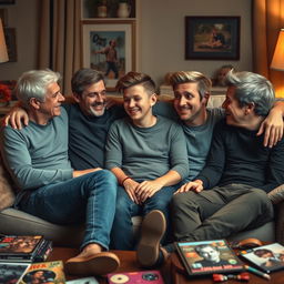 An emotional reunion scene of the famous boy band One Direction in their older years