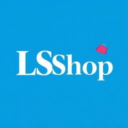 A logo design for a shop named 'LS Shop'